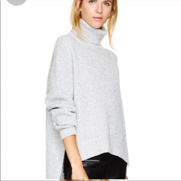 Aritzia Wilfred Free Lin Grey Turtleneck Sweater - Picture 2 of 7